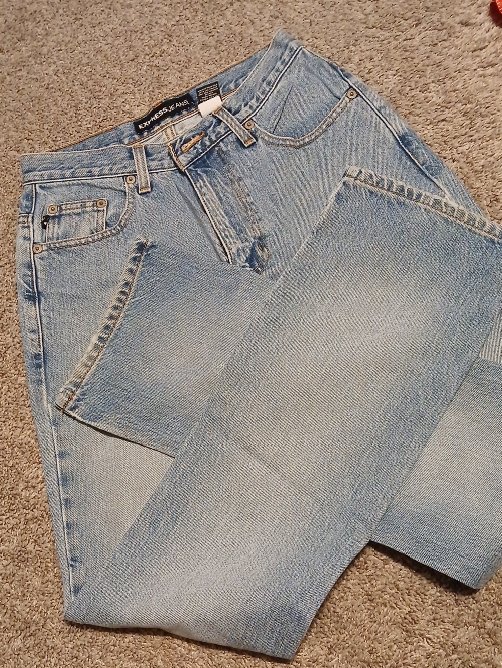 Express Light Wash Jeans Size 1/2 R